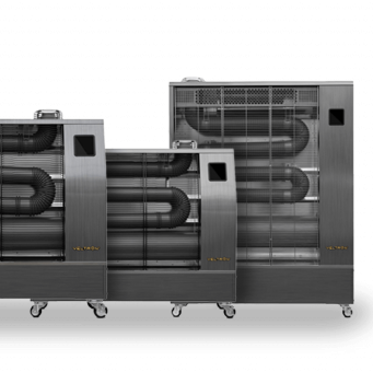 Die sieben Modelle der Veltron Infrarot-Dieselheizungen